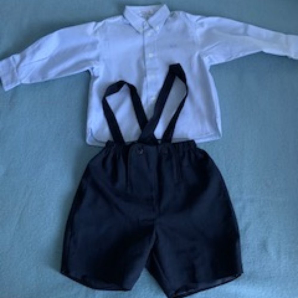 Magnificent Italian shirt+shorts boy set